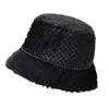 2021 nieuwe hoeden voor vrouwen herfst winter emmer hoeden lam pluche zachte warme visser hoed Panama casual caps dame platte koreaanse stijl G220311