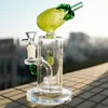 Yellow Pineapple Unique Glass Bongs Hookahs Shape Water Pipes 14mm Female Joint Recycler Percs Smoking Bong Bowl Dab Rigs Showerhead Perc Wax Rig Colorful Fruits