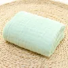New Solid color Blanket Newborn Infant Swaddle baby 6 layers gauze Towel Non-fluorescent Cotton Plain Bath Towel