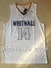 14 Tyler Herro Jersey Whitnall High School College Basketball Jersys Blue White Sport Shirt 최고 품질 S-XXL307O