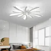 Moderne LED Plafond Kroonluchter Lichten voor Woonkamer Slaapkamer Dining Study Room White Black Lichaam Kroonluchters armaturen