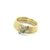 Anneaux Boho remplis d'or bijoux Anillos Mujer fait à la main 6 couleurs minimaliste empilable bohème étranger choses anneau pour les femmes Y01226369032