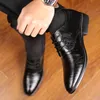 Hommes formelles à lacets en cuir officier robe d'affaires chaussures hommes Cool militaire professionnel chaussures Oxfords fête chaussures plates