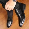 Mężczyźni Formalny Lace Up Leather Officer Sukienka Buty Męskie Fajne Wojskowe Buty Profesjonalne Oxfords Party Mieszkania Buty