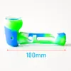 Wholesale Price Silicone Smoking Pipe Removable Hand Pipe with glass bowl Oil Burner Dab Rigs Water Pipes