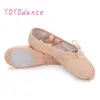 Zapatos de ballet profesionales, zapatillas para mujeres y niñas, zapatos de baile con suela dividida completa de cuero genuino para niños pequeños