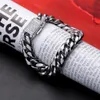 DNSCHIC 12 mm Miami Pulsera cubana CZ Hebilla de acero inoxidable Enlace cubano para hombres mujeres HIP-HOP Joyería Rapero Punk Street Fashion J1211