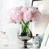 Sztuczne jedwabne Fałszywe kwiaty Pionit Wedding Bukiet Pequal Peony Decor Piękny Fałszywy kwiat sklep wewnętrzny Wystrój domu Floral2563552842