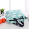 Lunch Bag For Women Funny Cartoon Kids Bento Cooler Bags Flamingo Thermal Breakfast Food Box Portable Picnic Travel C0125