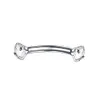 Tongringen 1 pc chirurgisch staal gebogen barbell kleurrijke kristal zirkoon wenkbrauw ring piercing lip knus daith helix rook oorbel q sqcotb