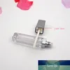 NEW 7ml Empty DIY Lip Gloss Bottle Silver Square Lip Gloss Tube with LED Light Mirror Labial Glair Bottle Empty Bottle