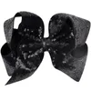 8 tums sequin hair bow hairpin baby barn barn hårnål huvudbonad färgglada sjöjungfrun klipp 293 k2