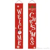 Halloween Christmas Decoration Door Couplet Hanging Sign For Outdoor Garden Merry Christmas Decoration Banner Wall Pendants WVT0713