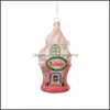 Christmas Decorations Festive & Party Supplies Home Garden Scene Layout Ornament Small Gift Pendant Ice Cream House Drop Delivery 2021 Okatx