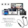 Noise Canceling wired Magnetic Earphones In-Ear earbuds Headsets MIC V5.0 Bluetooth Wireless Headphones for iP8 8s Max Samsung in Retail Box