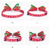 Pet Natal Collar Woven Bow Knot ouro Silver Bell Cat Bow Tie Coleira Pet Shop Wholesale