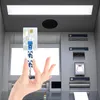 Keychains ATM -kaart trekkracht sleutelring kleurrijke portemonnee grijper schattige waterdruppel siliconen kraal sleutelhanger om lange nagels een fred22 te beschermen