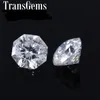 Transgems 6.00 MM Octagon Cut White F Color Loose Moissanite For Making Jewelry Floating Pendant Excellent Brilliance 1piece Y200620