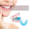 1 PC Trainador de electrodomésticos de ortodoncia dental con estuche de dentaduras de dentadura para alineaciones de alineación de dientes Protector de silicona Guardia bucal para dientes