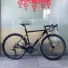 Road Bicycle Aluminum Alloy Road Bike Bicycle Double Disc Brake 18 Speed Bend Handle Student Male And Female Racing Cycles