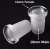 DHL Glass Hookahs Réducteur Adaptateur 10mm 14mm 18mm Mâle Femelle Ash Catcher Fente Diffuseur pour Verre Bongs Conduites D'eau