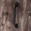 2022 new Sliding Barn Door Handle Pull Black Heavy Duty Cast Iron Hardware for Wooden Garden Gate