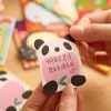 500 pièces autocollant mignon Kawaii Animal Notes autocollantes bloc-notes bloc-notes bureau fournitures scolaires papeterie Panda chat Kitty signet