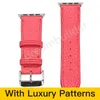 M Designer Watchbands Watch Strap 41mm 45mm 42mm 38mm 40mm 44mm Iwatch 1 2 3 4 5 6 7 Band Läderband Armband Mode Stripes