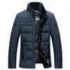 브랜드 화이트 오리 다운 재킷 남자 겨울 재킷 남성 두꺼운 따뜻한 모피 칼라 다운 코트 파파 파카 후드 M-3XL 201127
