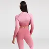 تكييف OMBRE Seamless Yoga Outfits مجموعة النساء الرياضة بدلة تجريب الرياضة الرياضة صالة الألعاب الرياضية