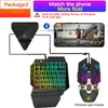 Hot G1 Mobile Game Keyboard och Mouse Throne Set Universal Perpherals Mobilt spel Hantera gratis frakt