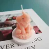 SJ 3D Elephant Moule de bougies Moule de silicone pour bougies Faire des moules à résine faits à la main pour le moule à cire en plâtre H1222