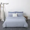 Washed Cotton Cool Bedding Set Knitting Home Textile Solid Color Comforter Cover Flat / Fitted Sheet King Queen Twin Full Size 201113