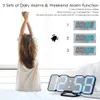 Upgrade 3D Remote Digital Wall 115 Colors LED Table Clock Time Alarm Temperature Date Sound Control Night Light Y200407