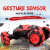 Double Side Stunt Car Gesture Sensor Watch Control Drift RC Car Light Music Remote Control Transformer Cars Toy for Kids LJ2009193925120