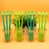 24PCS Creative Little Frog Gel Pen Buddha Frog Silikon Student Student Studentery Whole Kawaii School Materiały Y200709250Y