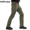 ReFire Gear Camouflage Tactical Pants Men Rip-Stop Waterproof Military Pants SWAT Army Combat Cargo Pants Pockets Camo Trousers H1223