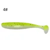 10pcsbag 90mm 42g pêche Wobbler Silicone appât de pêche ver de mer Swimbait Streamer silicone artificiel Double couleur leurre Spinnerb2798021