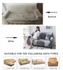 Drop Shipping Slipcovers Breien Sofa Covers voor Woonkamer L Vorm Sectional Fauteuil Couch Cover Smooth Elastic Sofa Cover 201222