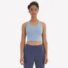 L-008 Sexy Yoga Chaleco Camiseta Mujer Deportes Tanques Tops Y Estilo Volver Colores sólidos Moda Al aire libre Correr Fitness Gimnasio Ropa Mujer Ropa interior Camisas