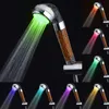 Bagno che cambia luci del rubinetto a LED Soffione doccia Sensore di temperatura Palmare Mineral Anion Spa Filtro ad alta pressione