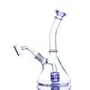 Nargile Beher Base Bong Mor Spiral PERC Duman Borusu Heady Cam Yağ Donanları Su Bonglar 14mm Banger