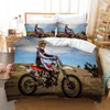 Fanaijia Moto Literie Ensembles Double Taille De Luxe Enfants Housse De Couette Ensemble avec Taie D'oreiller Motocross Lit Ensembles Lit Couette 201210