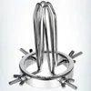 Massage Huge Anal Vaginal Dilator Vaginal Speculum Mirror Adult Metal Anus Pussy Dilator Anal SM toy For Woman utt Expansion Devic2526874
