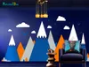 Salle de décalage aventure décor décor de montagne nuage nuage nurserie gamin de salle amovible amovible sticker mural jw373 201106288k2296027