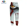 It Chapter Two Pantalons Hommes Femmes Impression 3D Film d'horreur Pennywise Hip Hop Streetwear Sports Fitness Mode Pantalon élastique C063 201116