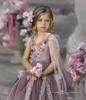 2022 милые платья для девочек-цветочниц с v-образным вырезом и кружевной аппликацией из бисера 3D для девочек-цветочниц театрализованное платье с открытой спиной и бантом с рюшами многоуровневая юбка платья на день рождения