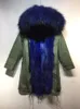 blue fox fur coat