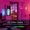 مصابيح الأرضية الحديثة ذكية WiFi دائمة الضوء RGB Dimmable LED مصابيح الزاوية تعمل مع Google Home Alex