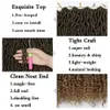 Faux Locs Curly Braids Synteth Crochet Braid Ombre 14in Crochet Hair Extensions Bohemian för kvinnor Pre Looped Hair For Women Marley